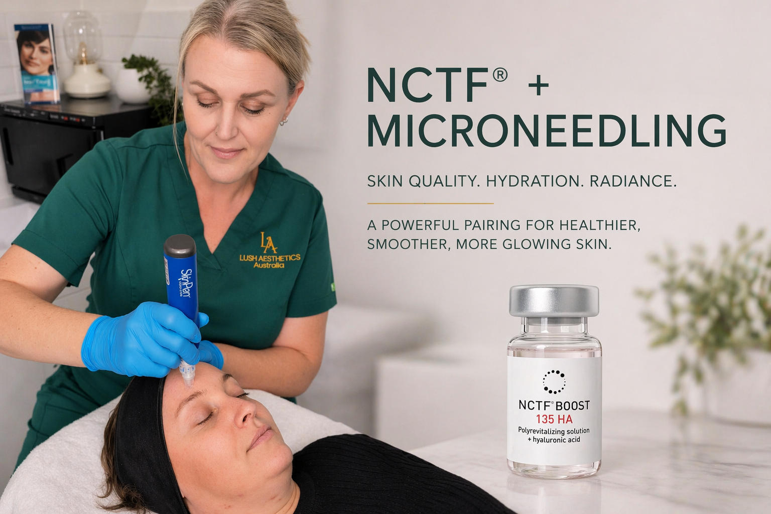 NCTF and microneedling skin consultation in Beenleigh